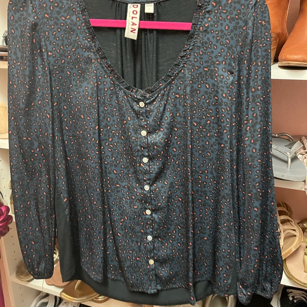 Anthropology Leopard Print top